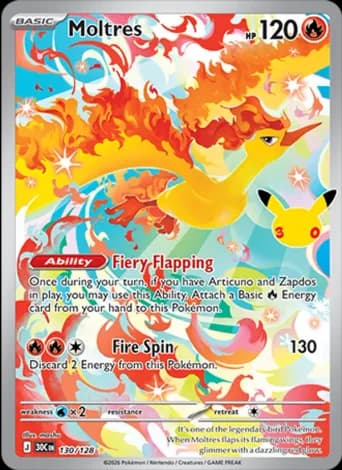 Moltres Pokémon card #130