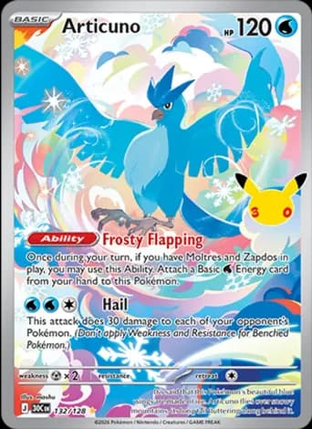 Articuno Pokémon card #132