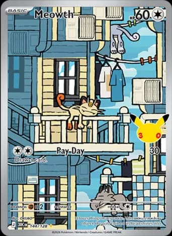 Meowth Pokémon card #144