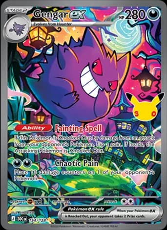 Gengar ex Pokémon card #154