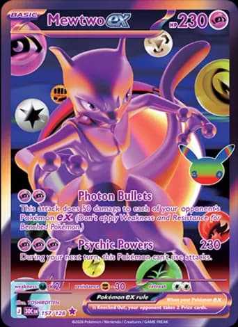 Mewtwo ex Pokémon card #157