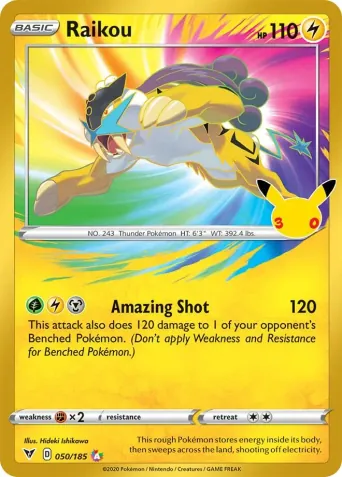 Raikou Pokémon card #50