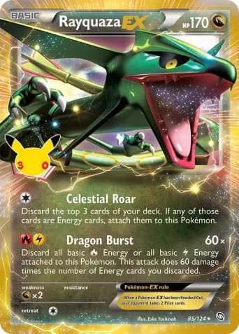 Rayquaza EX Pokémon card #85