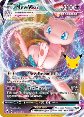 Mew VMAX Pokémon card #114