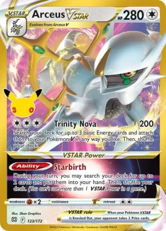 Arceus VSTAR Pokémon card #123