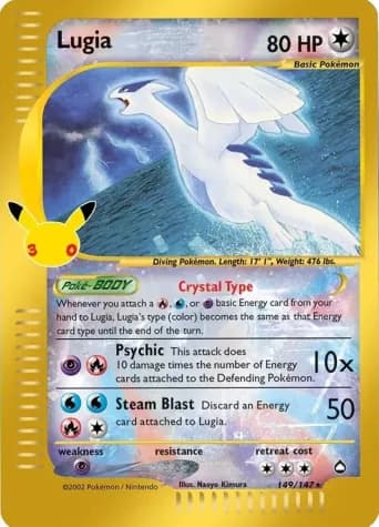 Lugia Pokémon card #149