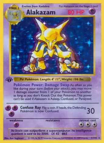 Alakazam Pokémon card #1