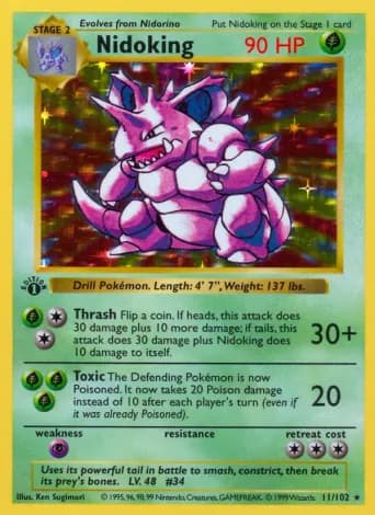 Nidoking Pokémon card #11
