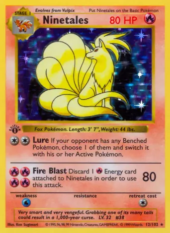 Ninetales Pokémon card #12