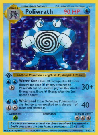 Poliwrath Pokémon card #13