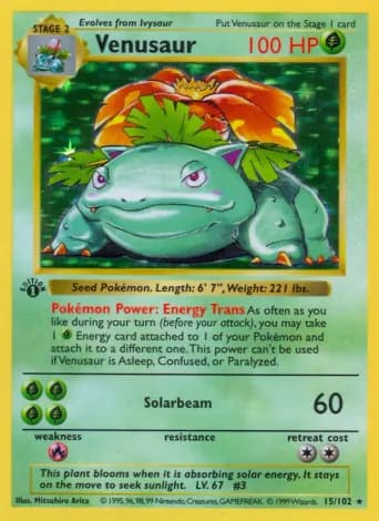 Venusaur Pokémon card #15