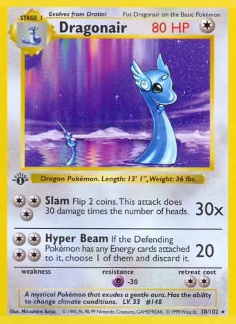 Dragonair Pokémon card #18