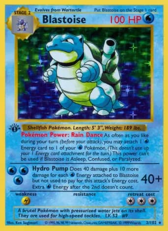 Blastoise Pokémon card #2