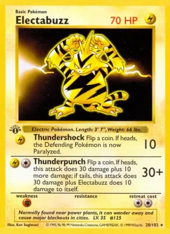 Electabuzz Pokémon card #20