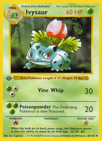 Ivysaur Pokémon card #30