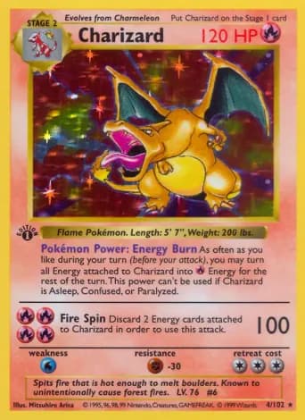 Charizard Pokémon card #4