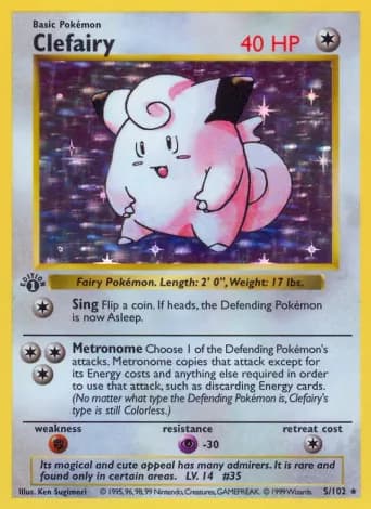 Clefairy Pokémon card #5