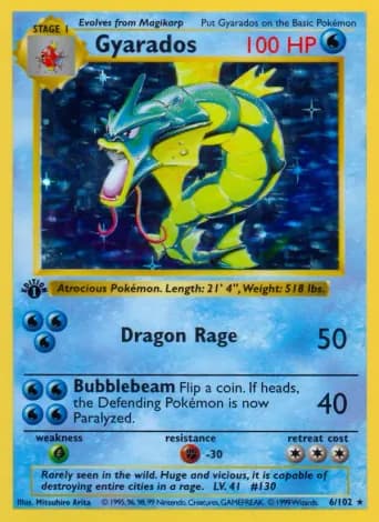 Gyarados Pokémon card #6