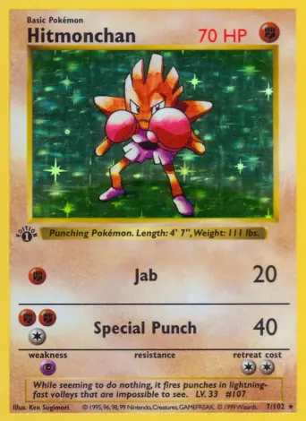 Hitmonchan Pokémon card #7