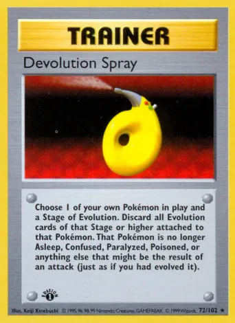 Devolution Spray Pokémon card #72