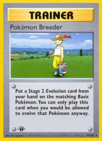 Pokémon Breeder Pokémon card #76