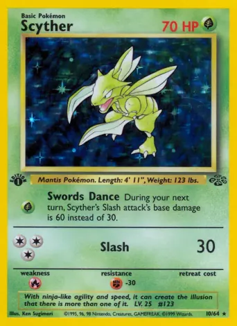 Scyther Pokémon card #10