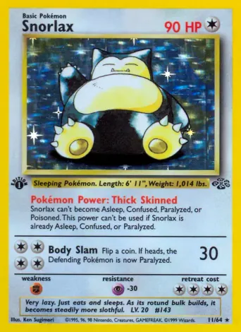 Snorlax Pokémon card #11