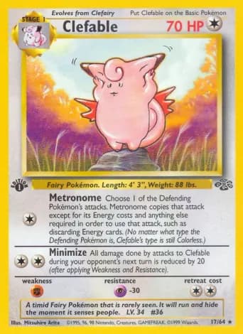 Clefable Pokémon card #17