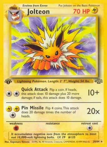 Jolteon Pokémon card #20