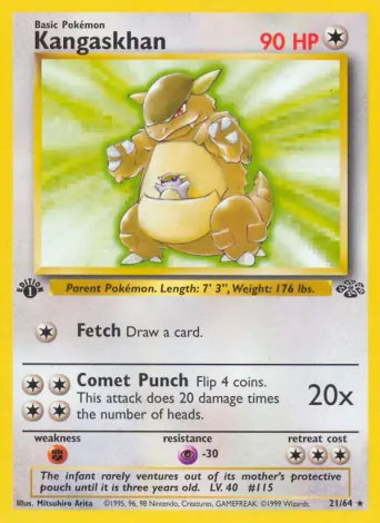 Kangaskhan Pokémon card #21