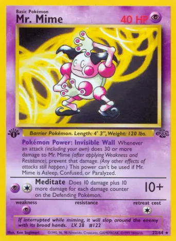 Mr. Mime Pokémon card #22