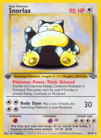 Snorlax Pokémon card #27