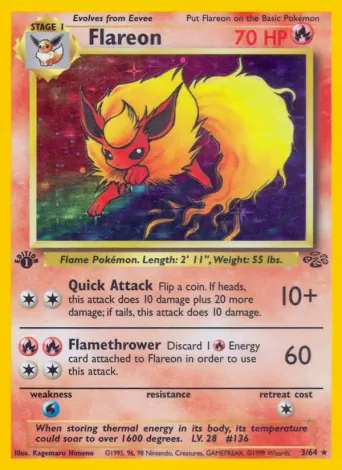 Flareon Pokémon card #3