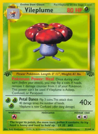 Vileplume Pokémon card #31