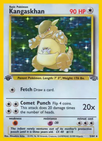Kangaskhan Pokémon card #5