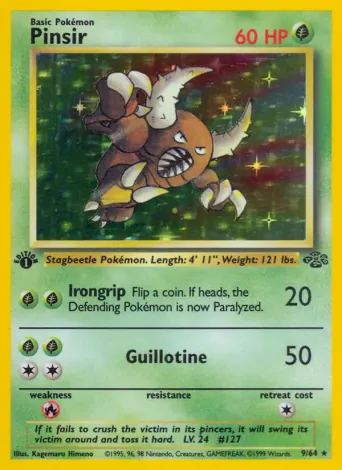 Pinsir Pokémon card #9