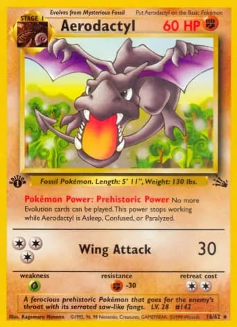 Aerodactyl Pokémon card #16