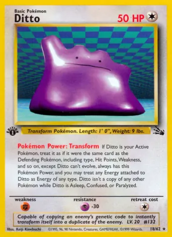 Ditto Pokémon card #18