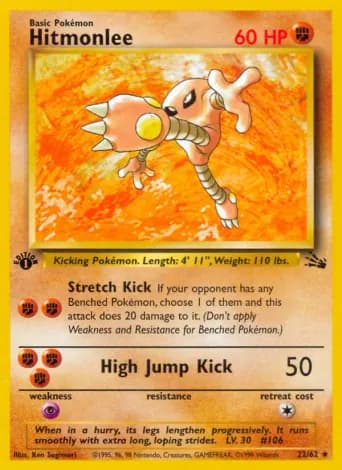 Hitmonlee Pokémon card #22