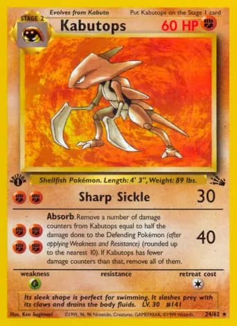 Kabutops Pokémon card #24