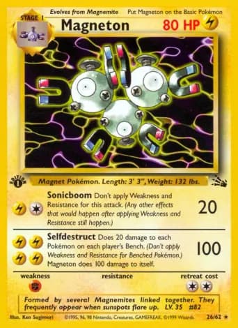 Magneton Pokémon card #26