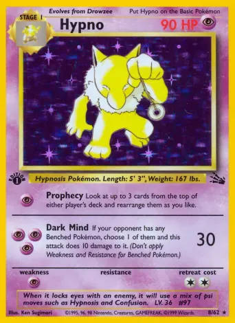 Hypno Pokémon card #8