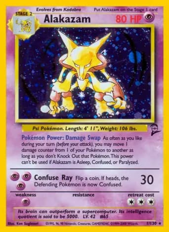 Alakazam Pokémon card #1