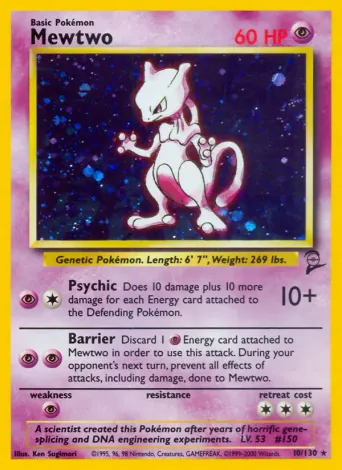 Mewtwo Pokémon card #10