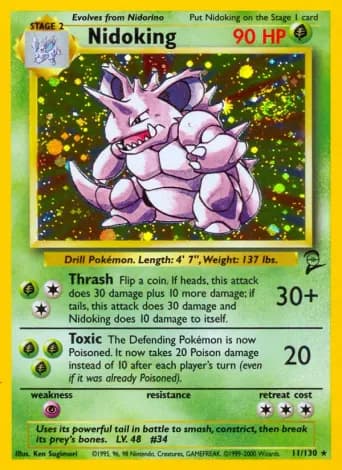 Nidoking Pokémon card #11