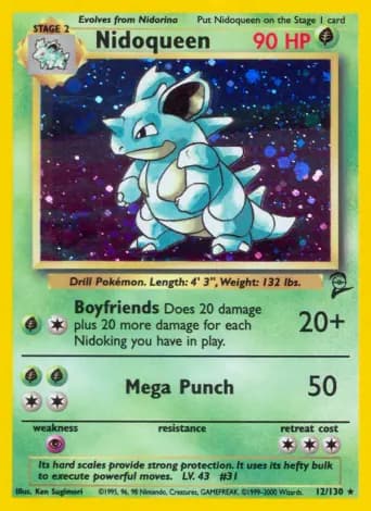 Nidoqueen Pokémon card #12