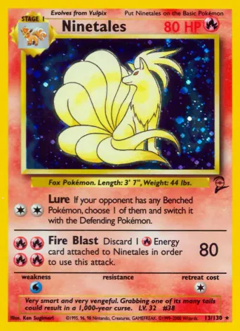 Ninetales Pokémon card #13