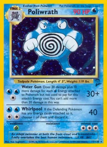 Poliwrath Pokémon card #15