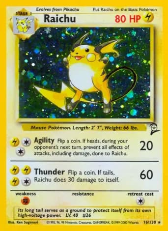 Raichu Pokémon card #16