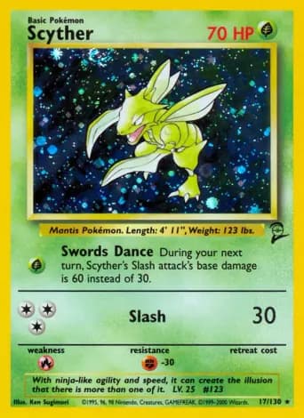 Scyther Pokémon card #17
